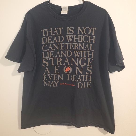 H.P. Lovecraft Vintage Cthulu Shirt Size XL - Picture 1 of 5